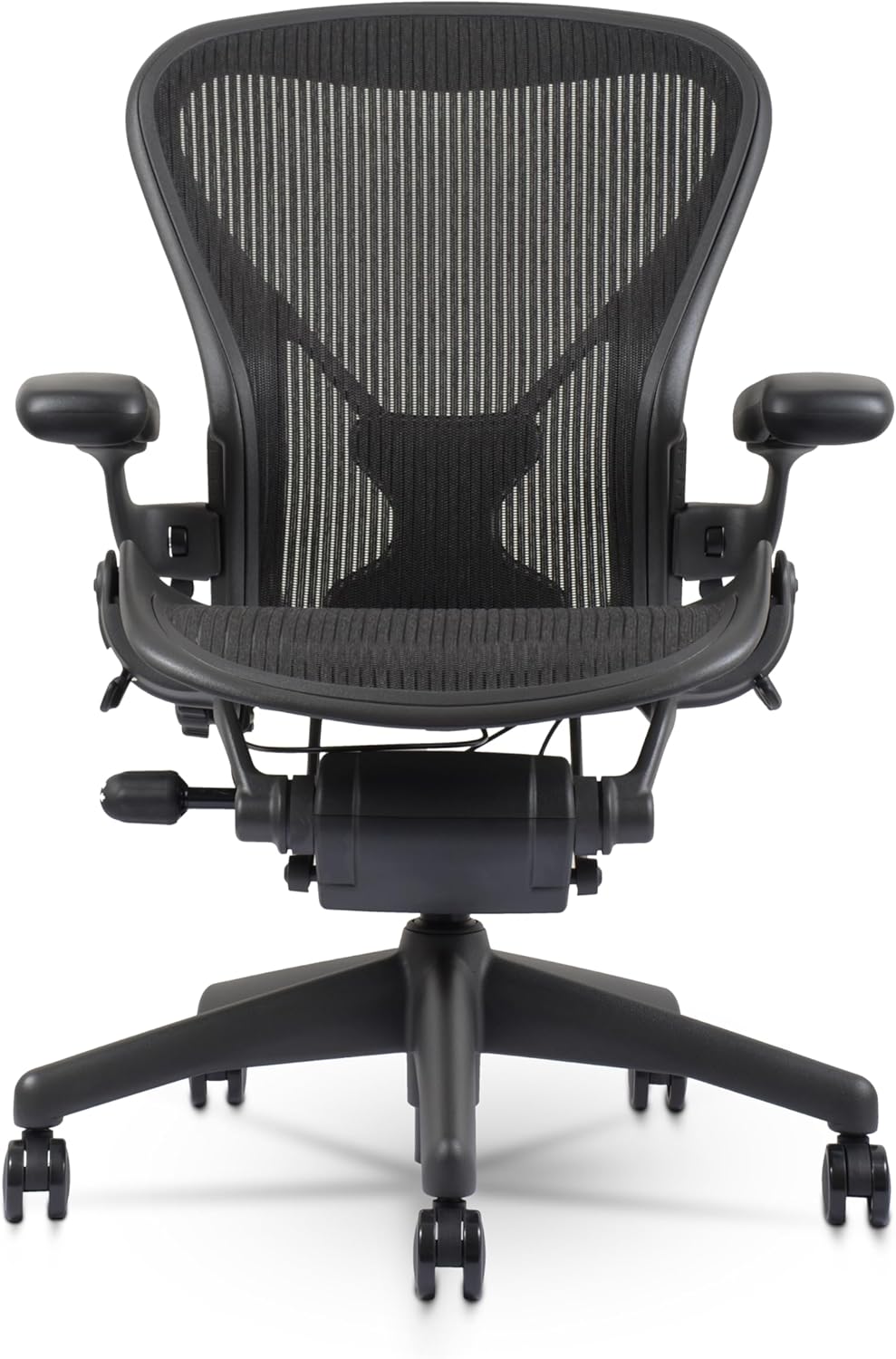 Herman Miller Aeron Remastered in Graphite — 14-month test setup