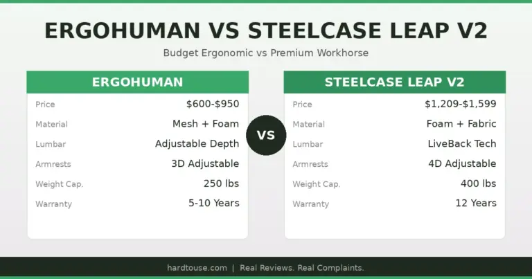 Ergohuman vs Leap V2: Budget Ergonomic vs Premium Workhorse