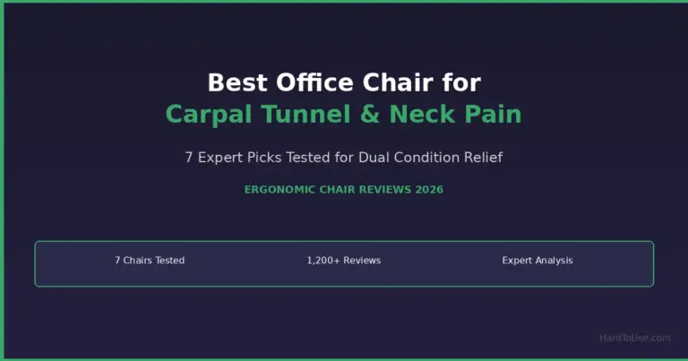 Best Office Chair for Carpal Tunnel and Neck Pain Together (2026)