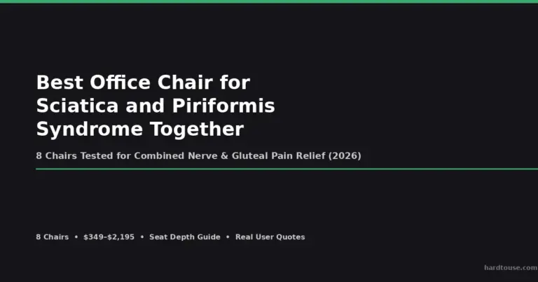 Best Office Chair for Sciatica and Piriformis Syndrome Together (2026)