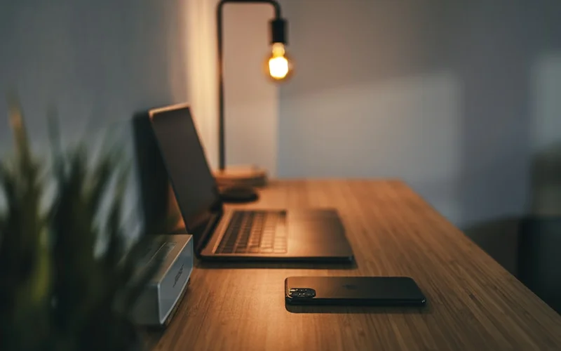 Office workspace setup with ergonomic chair for foot pain management