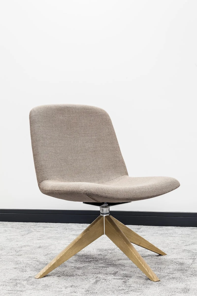 Ergonomic office chair setup showing proper posture for ankle health
