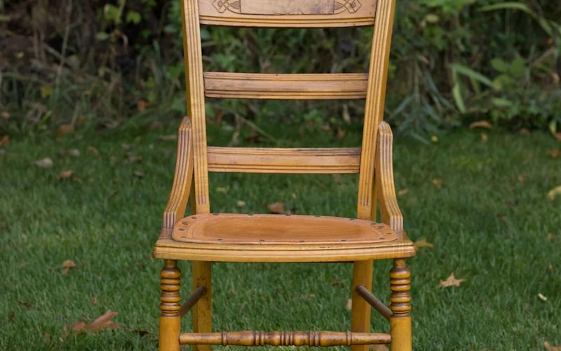 Office chair setup showing proper seat height and armrest positioning for elderly users
