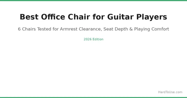 Best Office Chair for Guitar Players: 6 Picks Tested for 2026