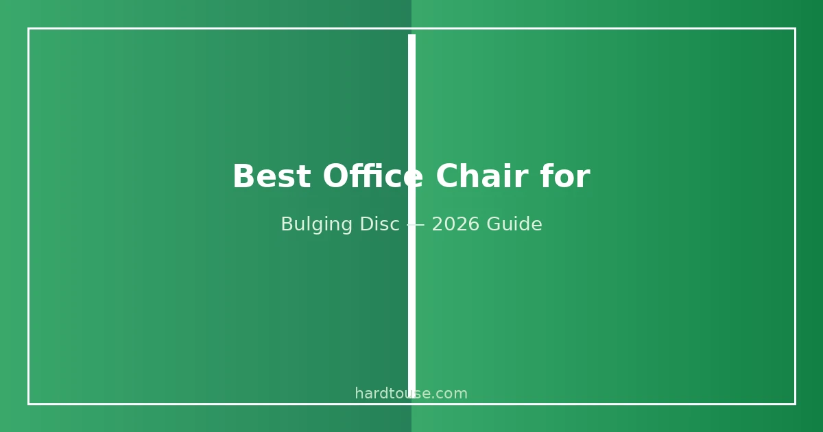 Best office chair for bulging disc - ergonomic seating guide for spinal disc relief