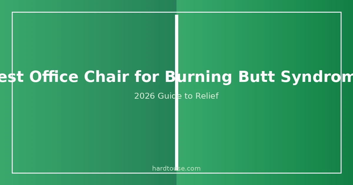 Best office chair for burning butt syndrome 2026 — ergonomic seating guide