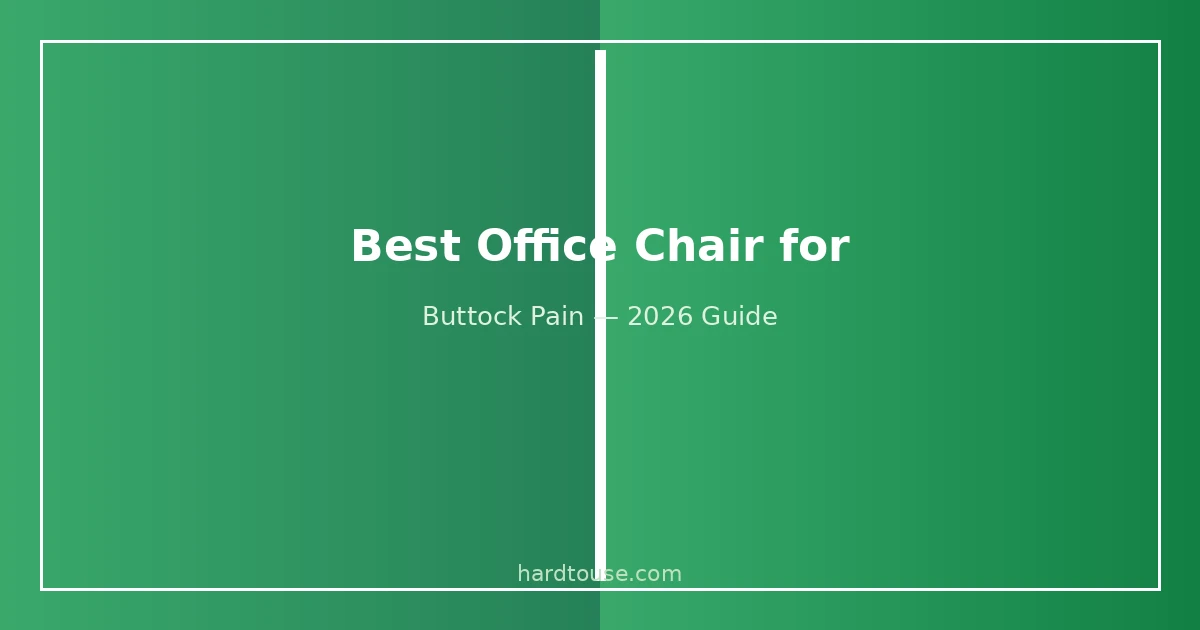 Best office chair for buttock pain comparison guide showing ergonomic features for sit bone relief
