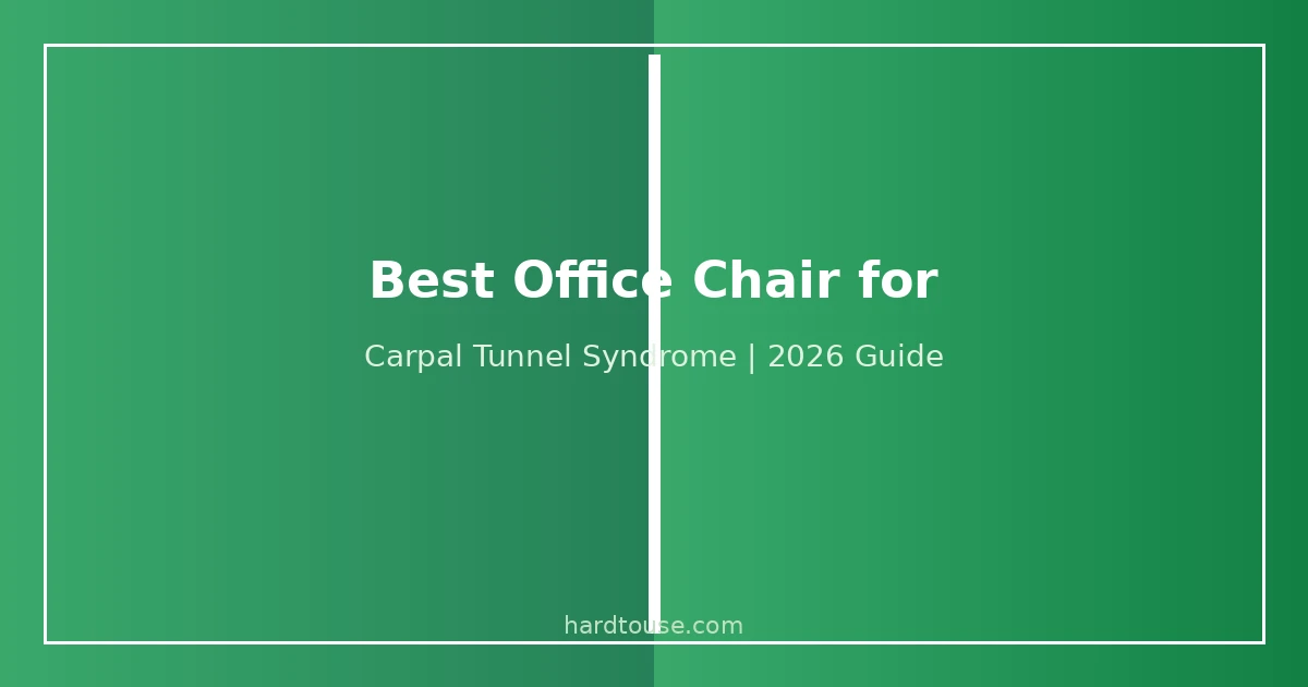 Best office chair for carpal tunnel syndrome - ergonomic chairs with adjustable armrests for wrist pain relief