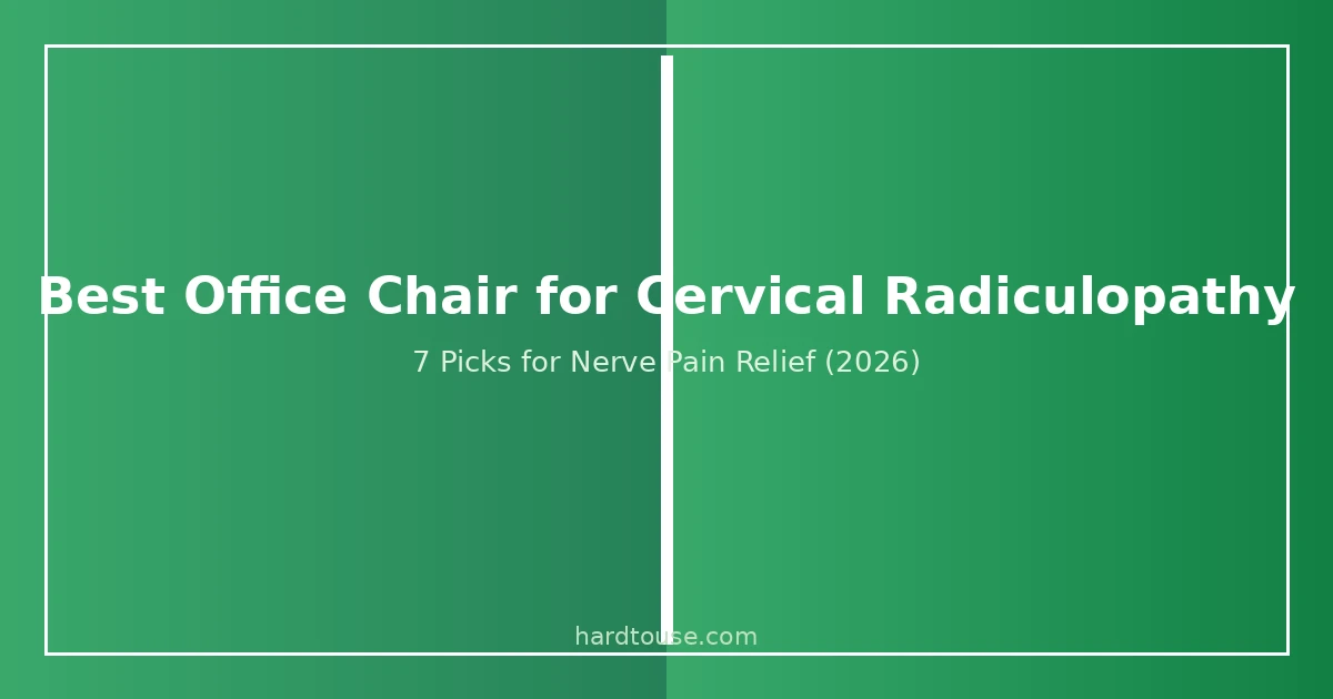 Best office chair for cervical radiculopathy with adjustable headrest and 4D armrests for nerve pain relief