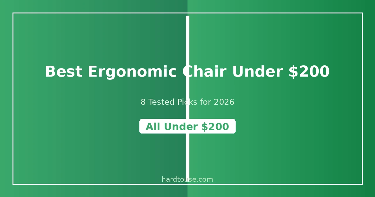 Best ergonomic office chair under $200 - tested picks for 2026