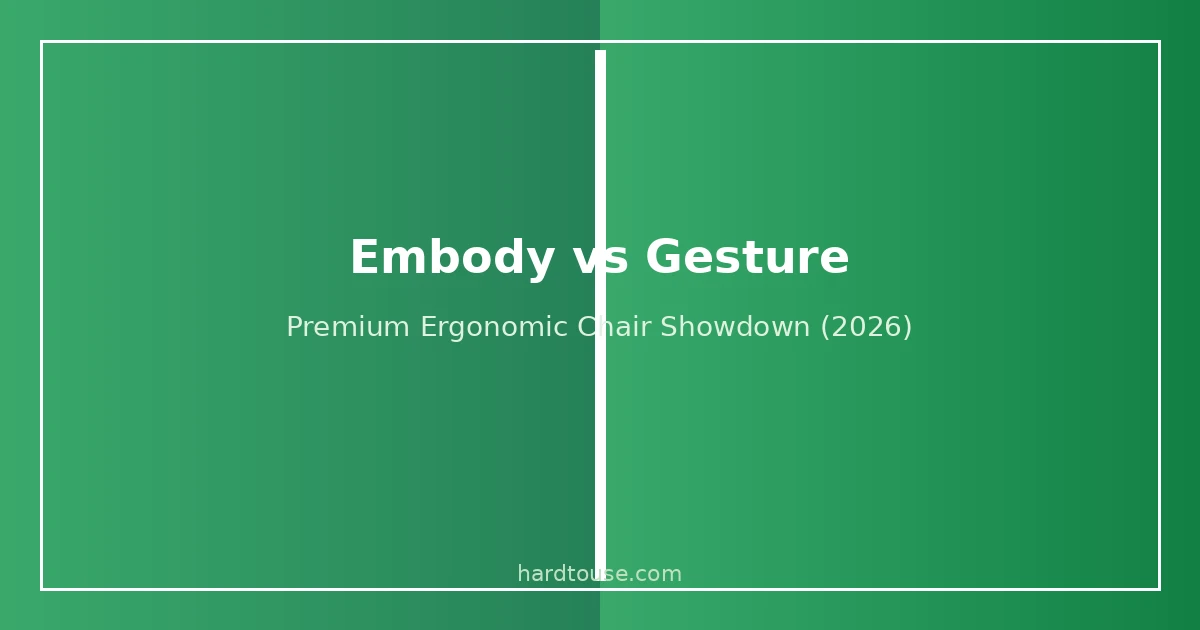 Herman Miller Embody vs Steelcase Gesture ergonomic office chair comparison side by side