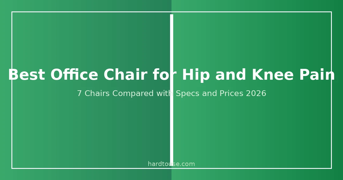 Best office chair for hip and knee pain comparison — 7 ergonomic chairs tested for hip mobility and knee clearance