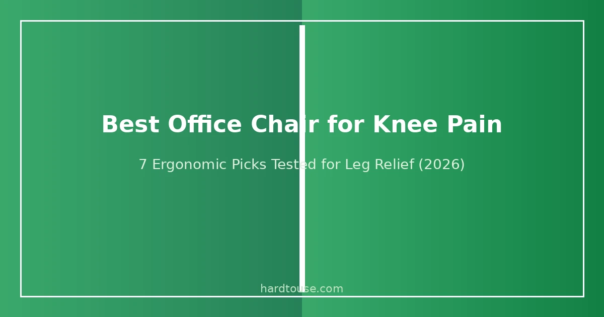 Best office chair for knee pain with adjustable seat depth and waterfall edge for leg relief