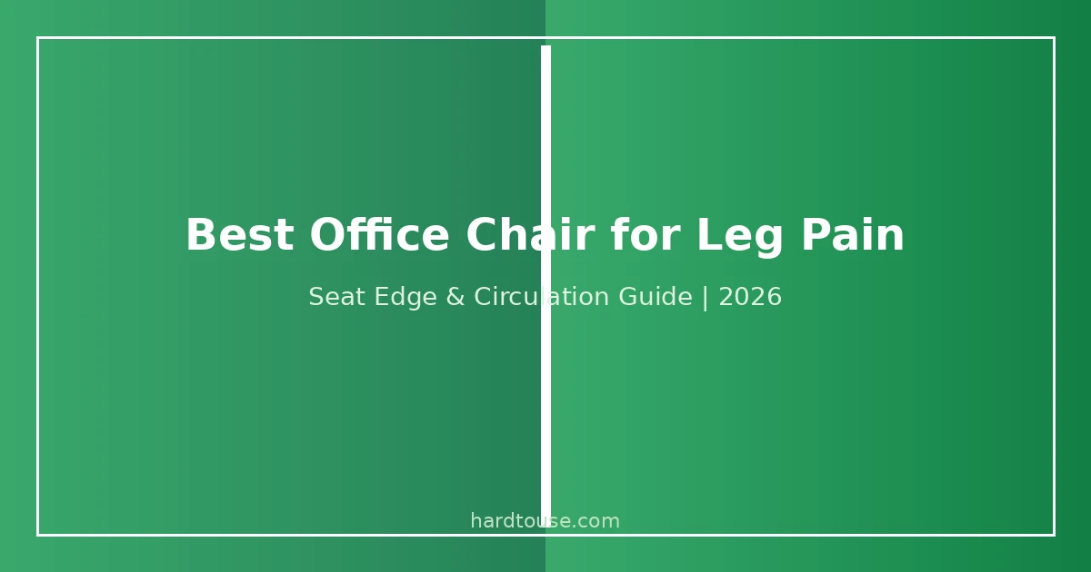 Best office chair for leg pain with waterfall seat edge and adjustable depth