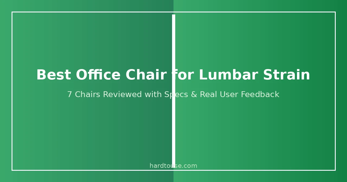 Best office chair for lumbar strain - ergonomic chairs with adjustable lumbar support reviewed