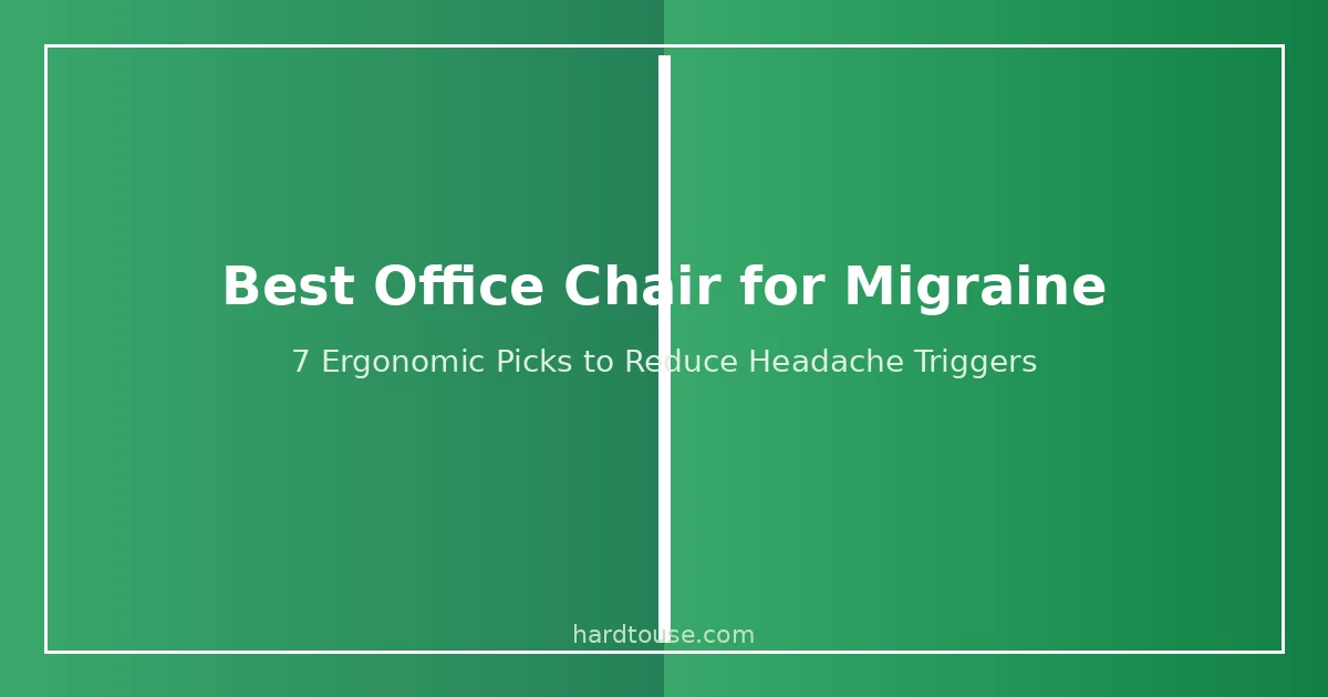 Best office chair for migraine with ergonomic headrest and lumbar support for headache relief
