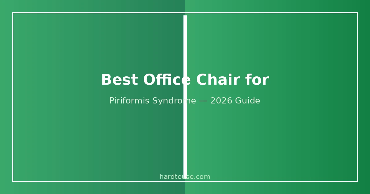 Best office chair for piriformis syndrome with pressure-relieving seat cushion and adjustable support