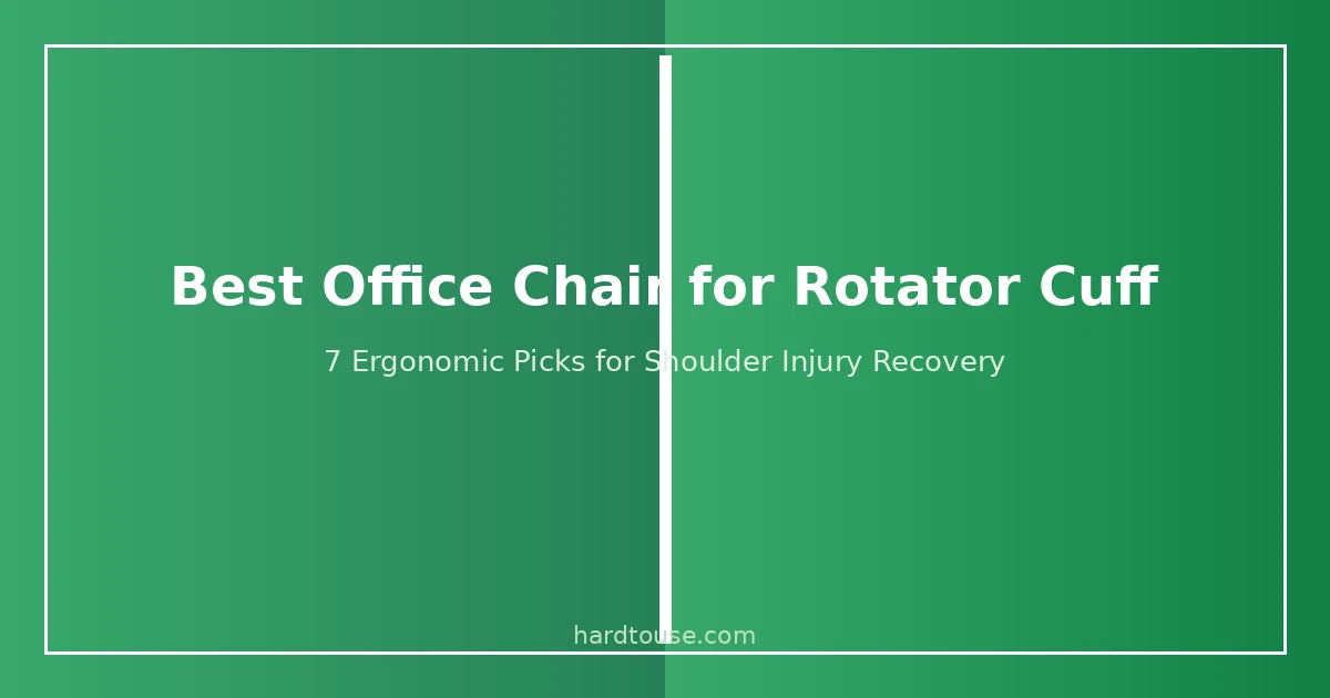 Best office chair for rotator cuff injury with adjustable armrests and recline support for shoulder recovery