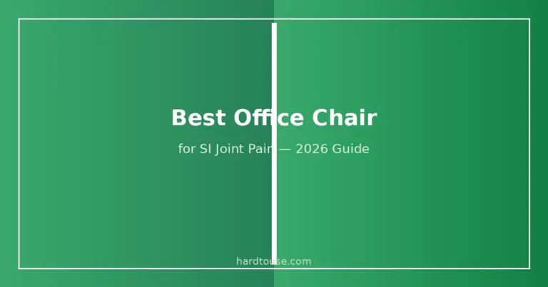 Best Office Chair for SI Joint Pain: 7 PT-Backed Picks (2026)