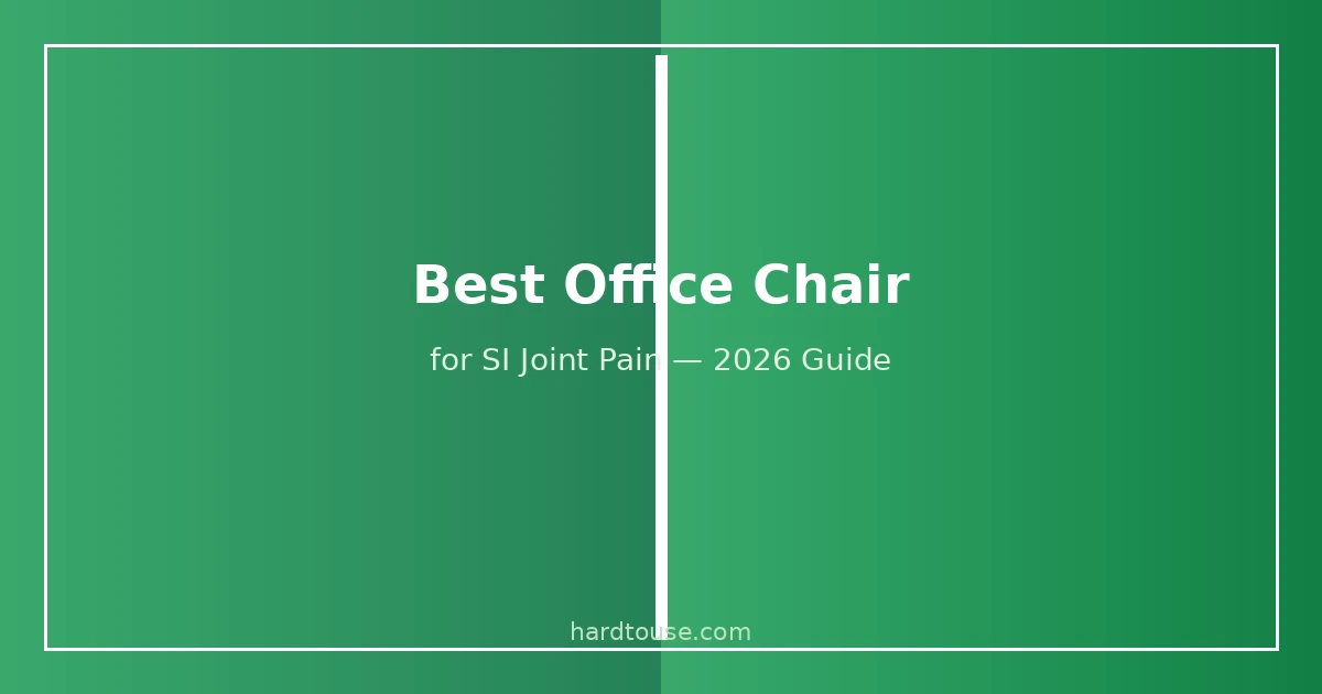 Best office chair for SI joint pain comparison guide 2026
