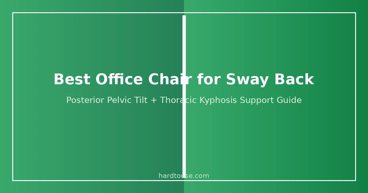 Best office chair for sway back posture with posterior pelvic tilt and thoracic kyphosis support