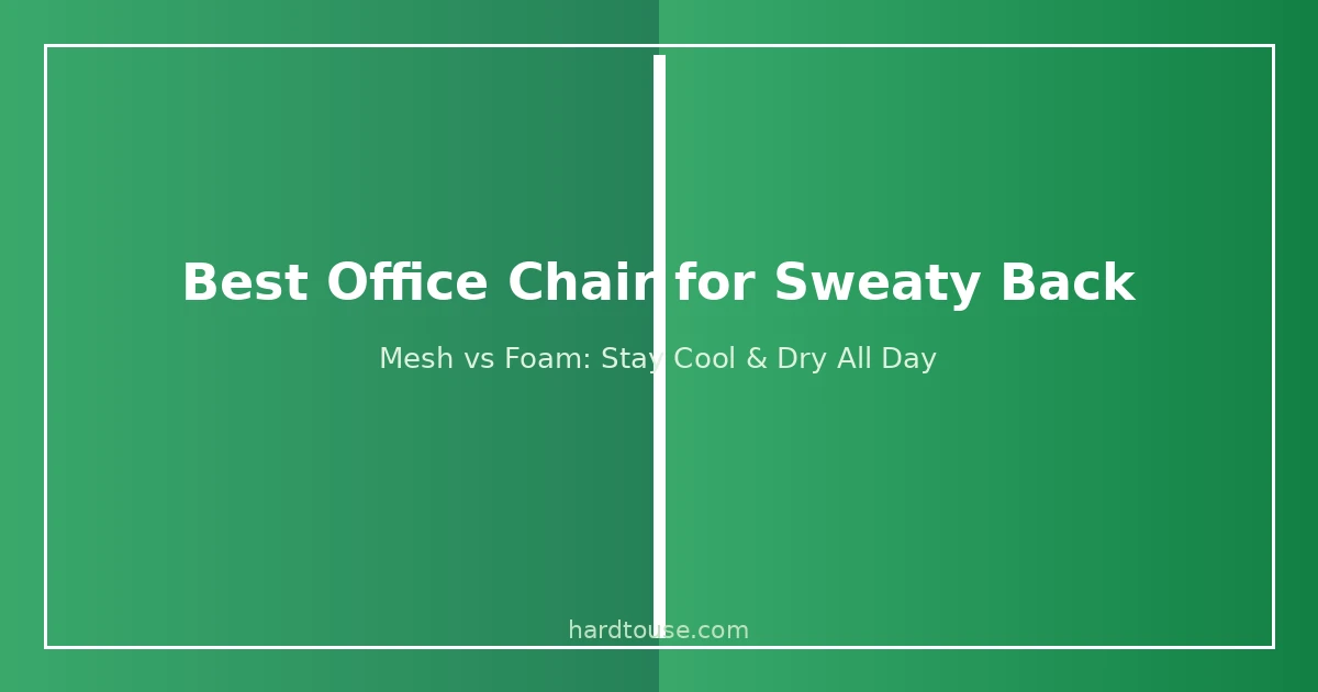 Best office chair for sweaty back with breathable mesh seat for all-day comfort