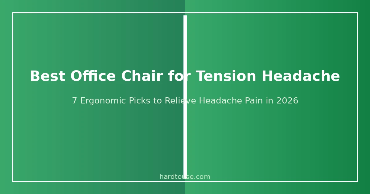 Best office chair for tension headache with headrest and lumbar support for posture relief