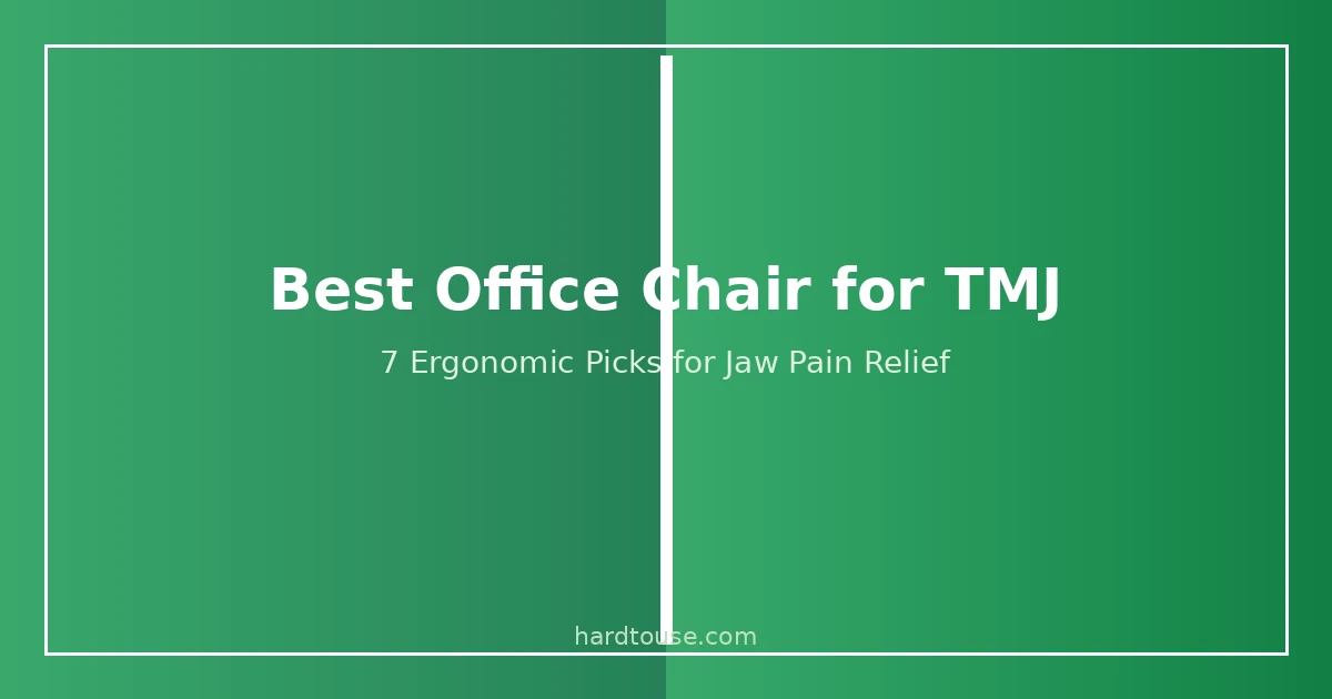 Best office chair for TMJ jaw pain with headrest and posture support