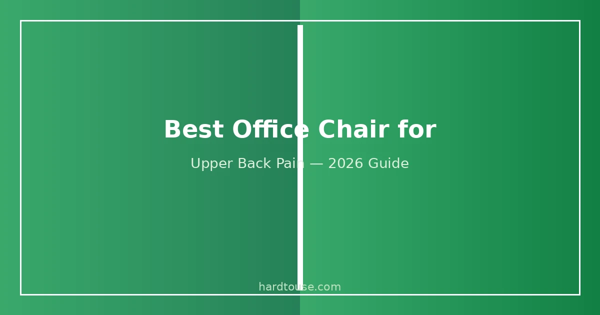 Best office chair for upper back pain comparison guide with ergonomic recommendations