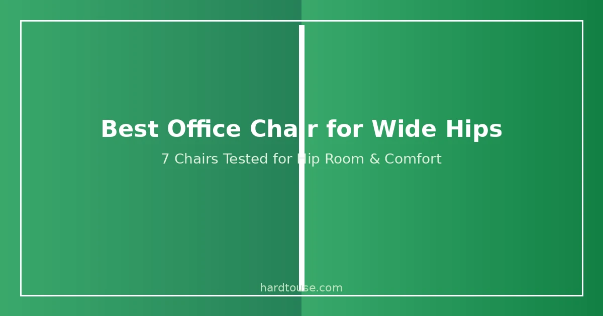 Best office chair for wide hips comparison guide showing ergonomic chairs with wide seats