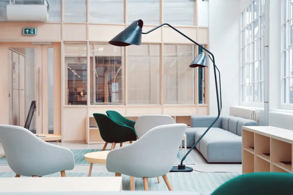 Modern minimalist office interior