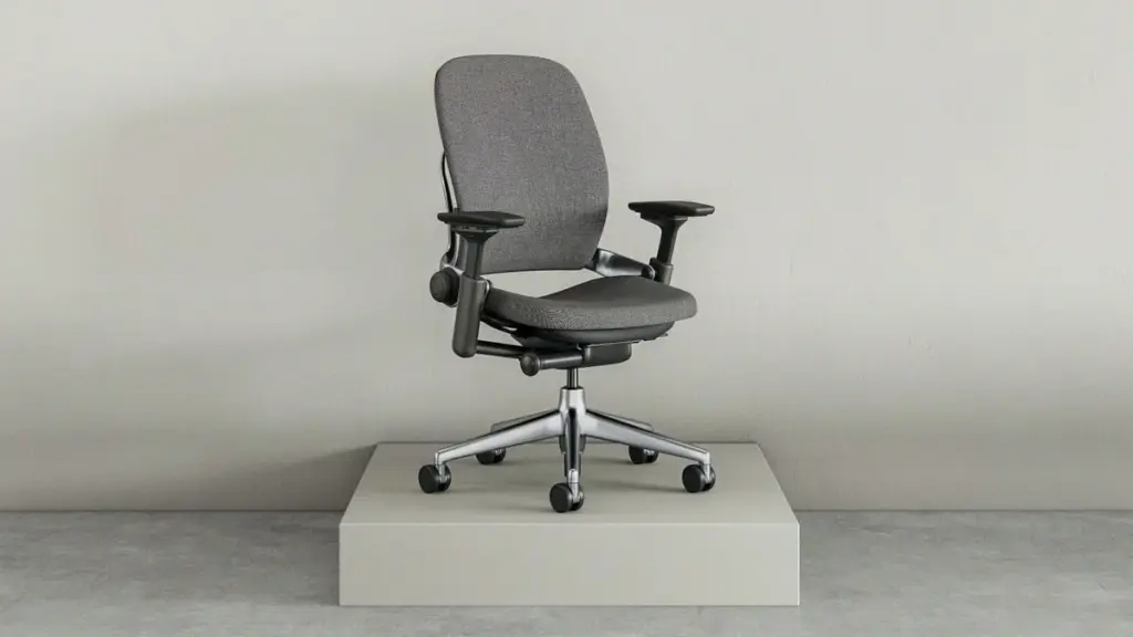 Steelcase Leap V2 chair detail showing LiveBack technology