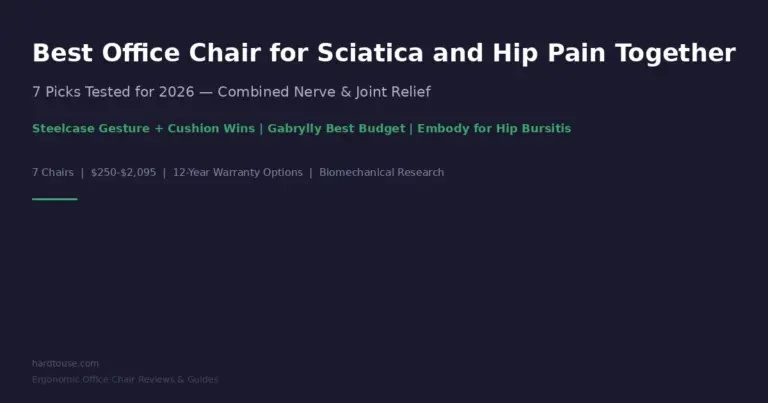 Best Office Chair for Sciatica and Hip Pain Together: 7 Picks Tested for 2026