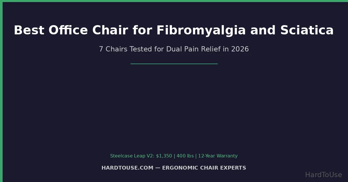 Best Office Chair for Fibromyalgia and Sciatica Together