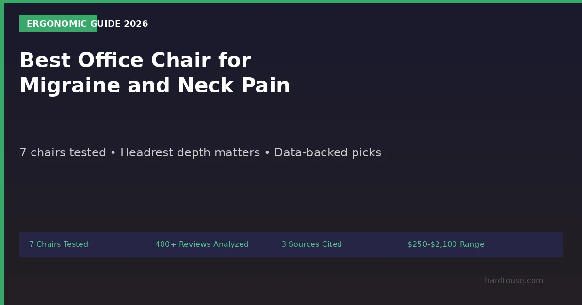 Best office chair for migraine and neck pain together - ergonomic chair comparison
