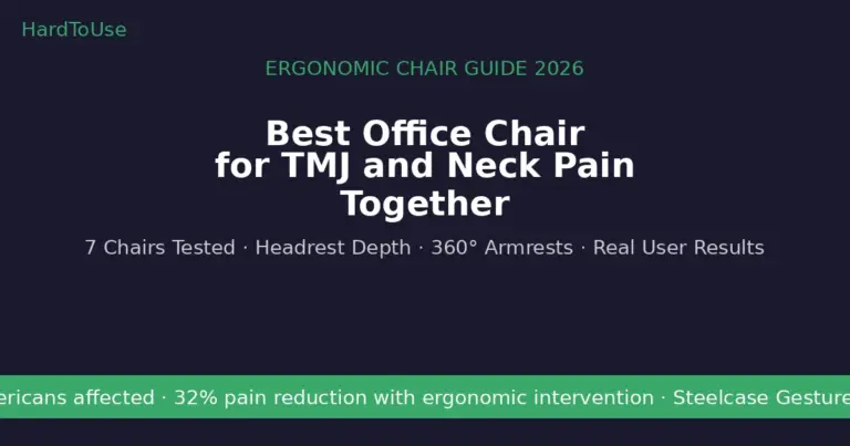 Best Office Chair for TMJ and Neck Pain Together: 7 Picks Tested (2026)