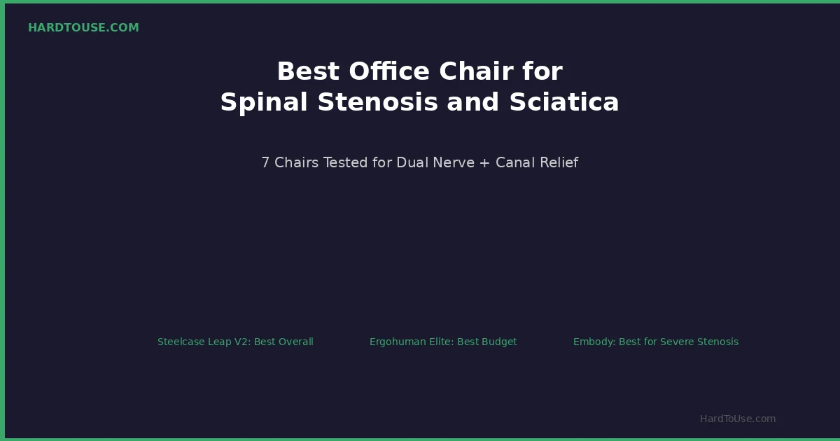 Best office chair for spinal stenosis and sciatica together